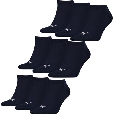 Puma Sneakersokken Plain 9-pack Navy-35/38 Puma Sneakersokken Plain 9-pack Navy-35/38
