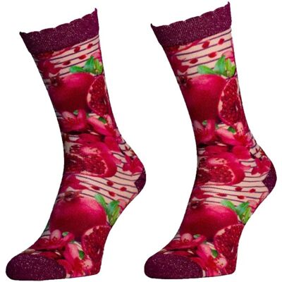Sock My Feet Sokken Dames Pomegrenate-39/42 Sock My Feet Sokken Dames Pomegrenate-39/42