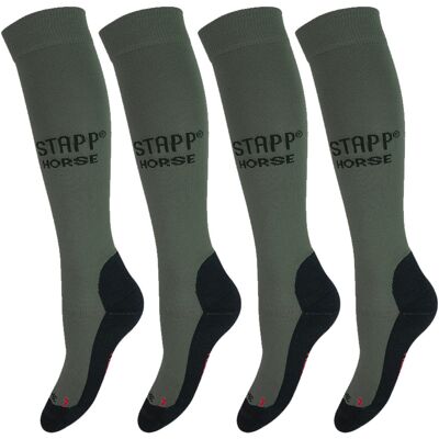STAPP Horse Paardrijsokken Deocell 4-pack Militair-39/42 STAPP Horse Paardrijsokken Deocell 4-pack Militair-39/42