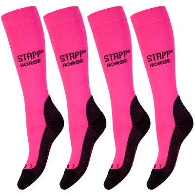 STAPP Horse Paardrijsokken Deocell 4-pack Roze-35/38 STAPP Horse Paardrijsokken Deocell 4-pack Roze-35/38