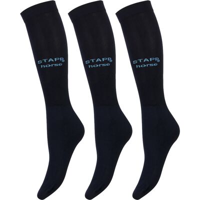 STAPP Horse Paardrijsokken Ultra Fine 3-pack Marine-35/42 STAPP Horse Paardrijsokken Ultra Fine 3-pack Marine-35/42