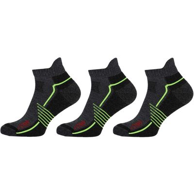 STAPP Wandelsokken Sneaker Active Outdoor Bamboe 3-pack Donkergrijs-35/38 STAPP Wandelsokken Sneaker Active Outdoor Bamboe 3-pack Donkergrijs-35/38