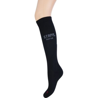 STAPP Horse Paardrijsokken Compressie Zwart / Grijs-35/38 STAPP Horse Paardrijsokken Compressie Zwart / Grijs-35/38