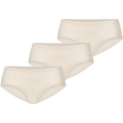 Ten Cate Secrets 3-pack Hipster Shiny Almond-L Ten Cate Secrets 3-pack Hipster Shiny Almond-L