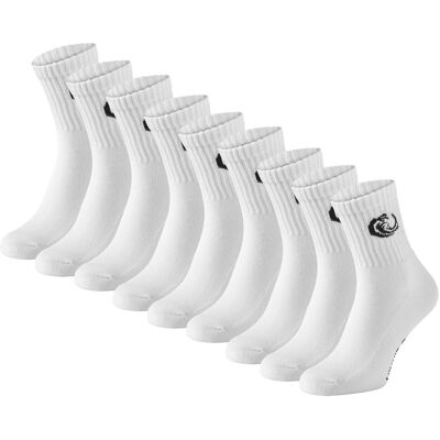 Vinnie-G Sportsokken 9-pack Wit-35/38 Vinnie-G Sportsokken 9-pack Wit-35/38