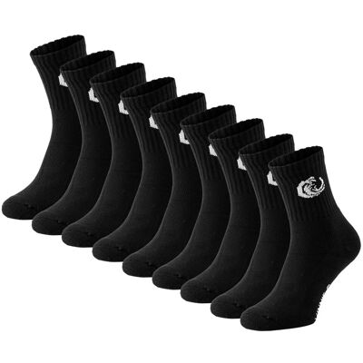 Vinnie-G Sportsokken 9-pack Zwart-35/38 Vinnie-G Sportsokken 9-pack Zwart-35/38