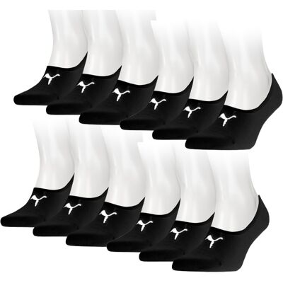 Puma Footies 12-pack Unisex Zwart-35/38 Puma Footies 12-pack Unisex Zwart-35/38