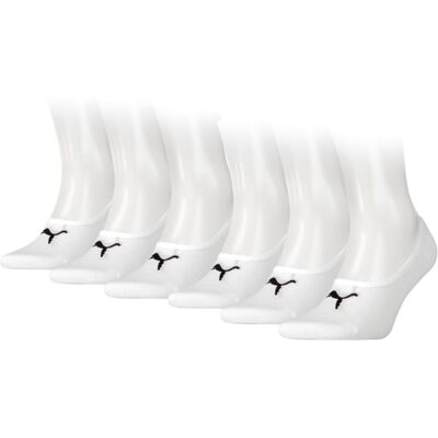 Puma Footies 6-pack Unisex Wit-35/38 Puma Footies 6-pack Unisex Wit-35/38