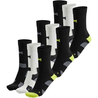 Xtreme Fietssokken Crew 9-pack Multi Black-35/38 Xtreme Fietssokken Crew 9-pack Multi Black-35/38
