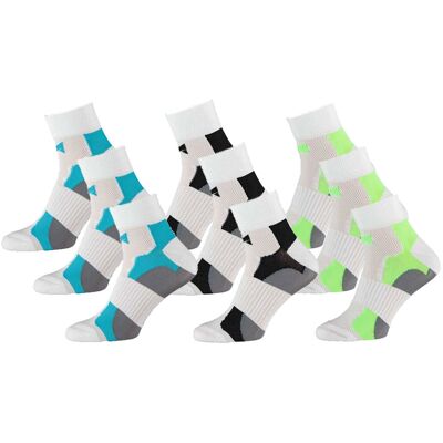 Xtreme Fietssokken Quarter 9-pack Multi White-39/42 Xtreme Fietssokken Quarter 9-pack Multi White-39/42