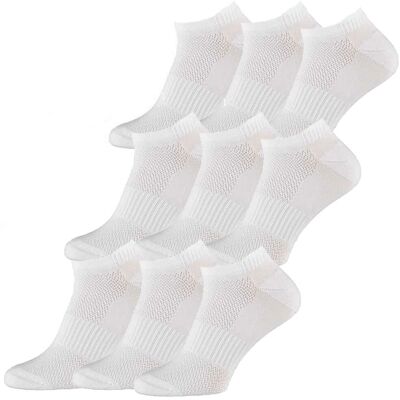 Xtreme Fitness Sneakersokken 9-pack wit-35/38 Xtreme Fitness Sneakersokken 9-pack wit-35/38