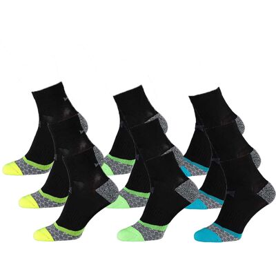 Xtreme Hardloop Sokken 9-pack Multi Black-35/38 Xtreme Hardloop Sokken 9-pack Multi Black-35/38