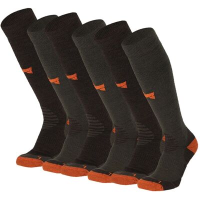 Xtreme Outdoor Sokken Compressie 6-pack Multi Green-35/38 Xtreme Outdoor Sokken Compressie 6-pack Multi Green-35/38