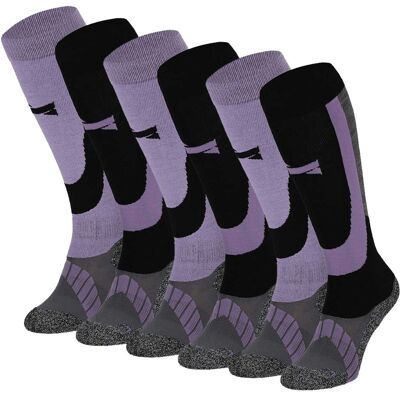 Xtreme Skisokken Unisex 6-pack Multi Purple-35/38 Xtreme Skisokken Unisex 6-pack Multi Purple-35/38