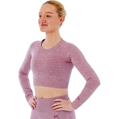 Xtreme Sportswear Croptop lange mouwen Dames Roze-XL Xtreme Sportswear Croptop lange mouwen Dames Roze-XL