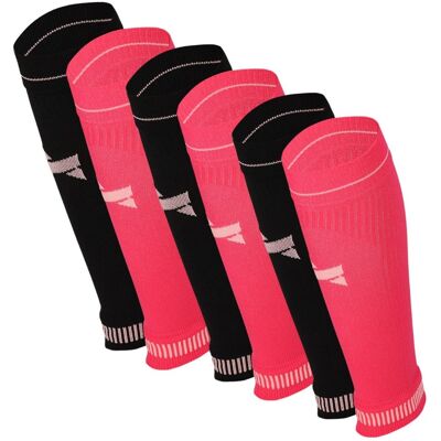 Xtreme Compressie Kuit Sleeves 6-pack Multi Pink-35/38 Xtreme Compressie Kuit Sleeves 6-pack Multi Pink-35/38
