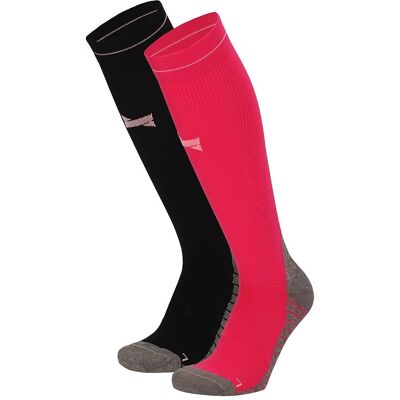 Xtreme Compressie Sokken Hardlopen 2-pack Multi Pink-35/38 Xtreme Compressie Sokken Hardlopen 2-pack Multi Pink-35/38