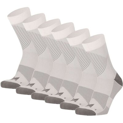 Xtreme Compressiesokken Quarter 6-pack Multi White-35/38 Xtreme Compressiesokken Quarter 6-pack Multi White-35/38