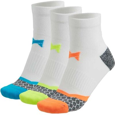 Xtreme Hardloop Sokken 3-pack Multi White-35/38 Xtreme Hardloop Sokken 3-pack Multi White-35/38