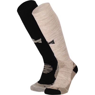 Xtreme Outdoor Sokken Compressie 2-pack Multi Beige-35/38 Xtreme Outdoor Sokken Compressie 2-pack Multi Beige-35/38