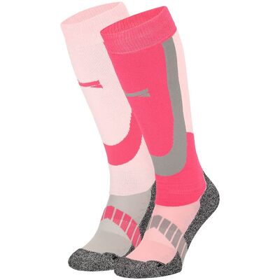 Xtreme Skisokken Unisex 2-pack Multi Pink-39/42 Xtreme Skisokken Unisex 2-pack Multi Pink-39/42