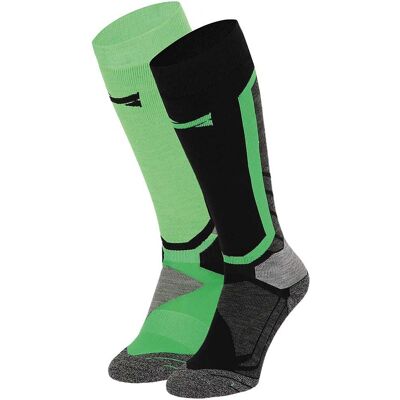 Xtreme Snowboard Sokken 2-pack Multi Green-35/38 Xtreme Snowboard Sokken 2-pack Multi Green-35/38