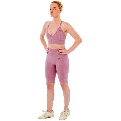 Xtreme Sportswear Dames Sportset - Korte Sportlegging + Sport BH - Roze-S Xtreme Sportswear Dames Sportset - Korte Sportlegging + Sport BH - Roze-S