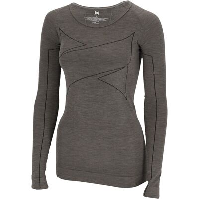 Xtreme Thermoshirt Dames Merino Wol Grey Melange-M Xtreme Thermoshirt Dames Merino Wol Grey Melange-M
