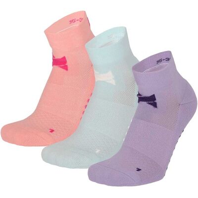 Xtreme Yoga Sokken 3-pack Pastel-35/38 Xtreme Yoga Sokken 3-pack Pastel-35/38