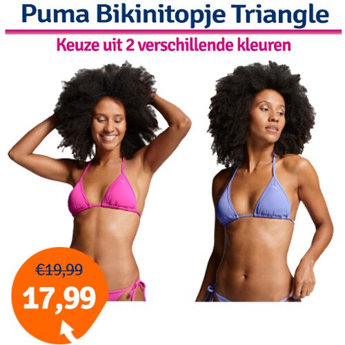 Puma Bikinitopje Triangel Neon Pink-S