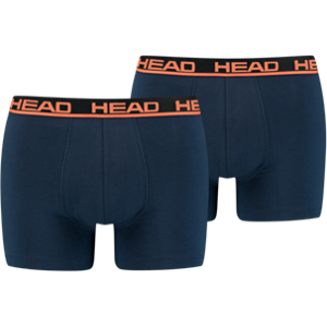 HEAD boxershort basic 2-pack blue / orange-L HEAD boxershort basic 2-pack blue / orange-L