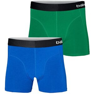 Apollo Boxershorts Heren Bamboo Basic Blue / Green 2-pack-S Apollo Boxershorts Heren Bamboo Basic Blue / Green 2-pack-S