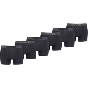 Levi's Boxershorts Melange WB Organic Cotton 6-pack Zwart-L Levi's Boxershorts Melange WB Organic Cotton 6-pack Zwart-L