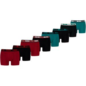 Puma Boxershorts 8-pack Burgundy / Seagreen-S Puma Boxershorts 8-pack Burgundy / Seagreen-S