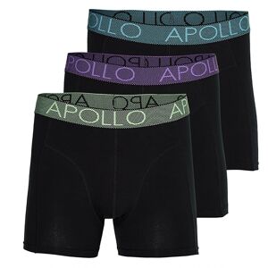 Apollo Boxershorts Heren Multi Black 3-pack-L