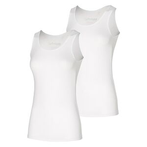 Apollo Singlet Dames Bamboo Wit 2-pack-L