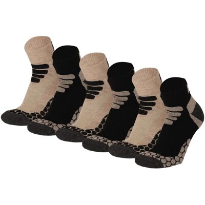 Xtreme Wandelsokken Quarter 6-pack Multi Beige-45/47 Xtreme Wandelsokken Quarter 6-pack Multi Beige-45/47