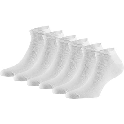 Apollo Sneakersokken Basic Bamboo Wit 6-pack-43/46 Apollo Sneakersokken Basic Bamboo Wit 6-pack-43/46