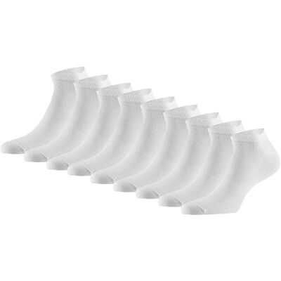 Apollo Sneakersokken Basic Bamboo Wit 9-pack-43/46 Apollo Sneakersokken Basic Bamboo Wit 9-pack-43/46