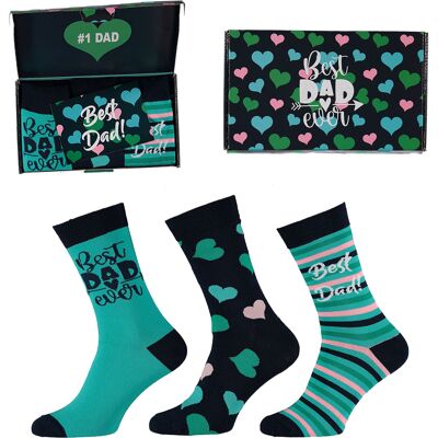 Apollo Vaderdag Cadeau Sokken Giftbox Best Dad Ever met gratis wenskaart Apollo Vaderdag Cadeau Sokken Giftbox Best Dad Ever met gratis wenskaart