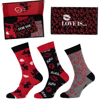 Apollo Valentijn Cadeau Sokken Giftbox Cupido Heren met gratis wenskaart Apollo Valentijn Cadeau Sokken Giftbox Cupido Heren met gratis wenskaart