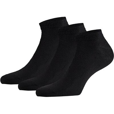 Apollo Sneakersokken Basic Bamboo Zwart 3-pack-39/42 Apollo Sneakersokken Basic Bamboo Zwart 3-pack-39/42