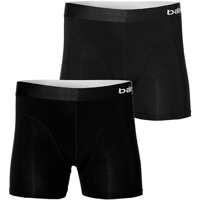 Apollo Boxershorts Heren Bamboo Basic Zwart 2-pack-M Apollo Boxershorts Heren Bamboo Basic Zwart 2-pack-M