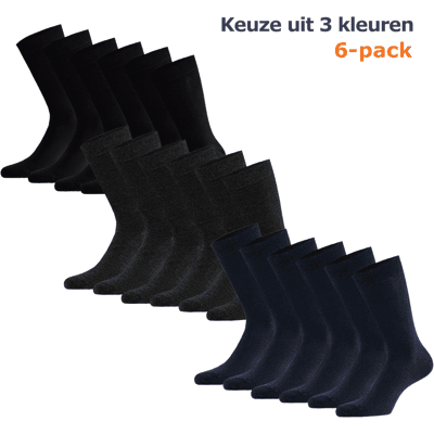 Apollo Sokken Basic Bamboo Antraciet Melange 6-pack-43/46 Apollo Sokken Basic Bamboo Antraciet Melange 6-pack-43/46