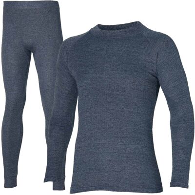 Heatkeeper Thermoset Heren Comfort - Thermoshirt + Thermo Legging - Antraciet Melange-M Heatkeeper Thermoset Heren Comfort - Thermoshirt + Thermo Legging - Antraciet Melange-M