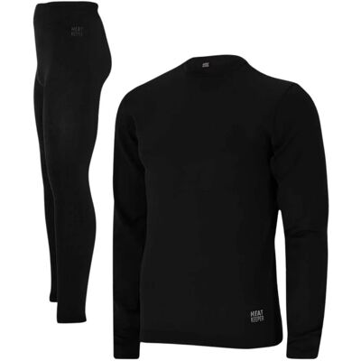 Heatkeeper Thermoset Heren Basic Naadloos - Thermoshirt + Thermo Legging - Zwart-XL/XXL Heatkeeper Thermoset Heren Basic Naadloos - Thermoshirt + Thermo Legging - Zwart-XL/XXL