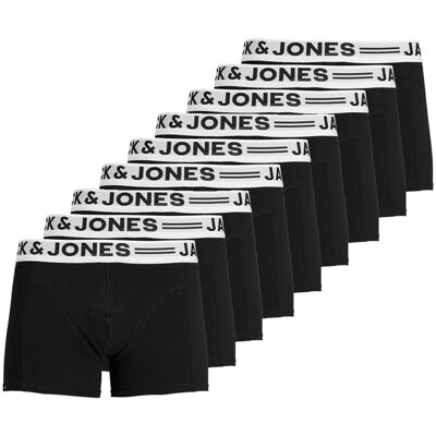 Jack & Jones Boxershorts SENSE Trunks 9-pack Zwart-S Jack & Jones Boxershorts SENSE Trunks 9-pack Zwart-S