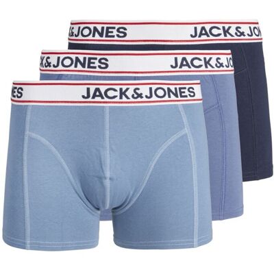 Jack & Jones Boxershorts JACJAKE Trunks 3-pack Vintage Blue / Navy-XXL Jack & Jones Boxershorts JACJAKE Trunks 3-pack Vintage Blue / Navy-XXL