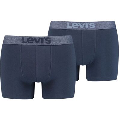 Levi's Boxershorts Melange WB Organic Cotton 2-pack Mood Indigo-L Levi's Boxershorts Melange WB Organic Cotton 2-pack Mood Indigo-L