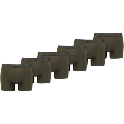 Levi's Boxershorts Melange WB Organic Cotton 6-pack Khaki-M Levi's Boxershorts Melange WB Organic Cotton 6-pack Khaki-M